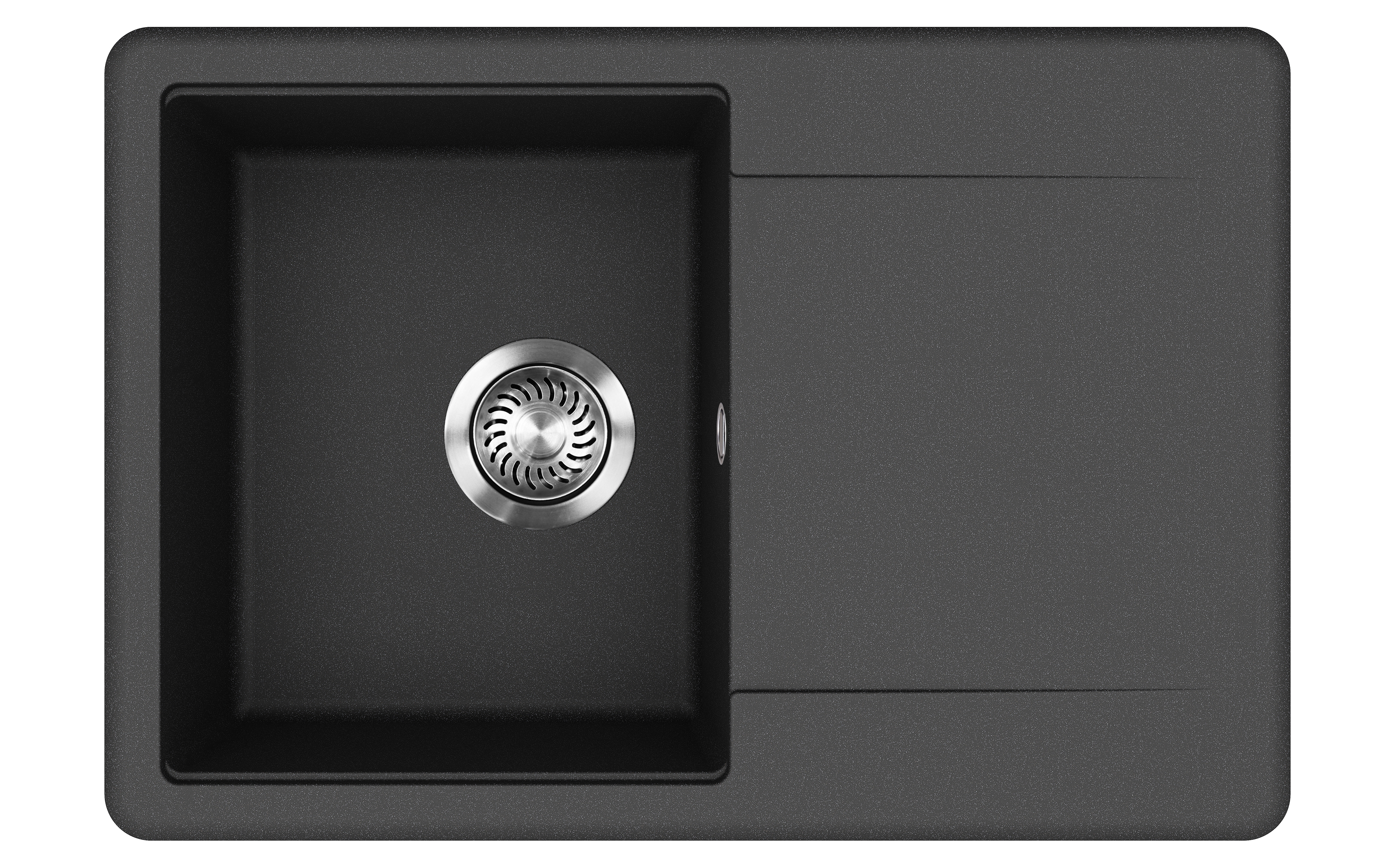 SHIGO Granitspüle 670x460mm mit Abtropffläche